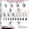 Service Caster 3.5 Inch 316SS Thermoplastic Rubber 1-1/4 Inch Stem Caster Lock Brake SCC, 2PK SCC-SS316TTLEX20S3514-TPRB-2-S-2-114 - alternate 2